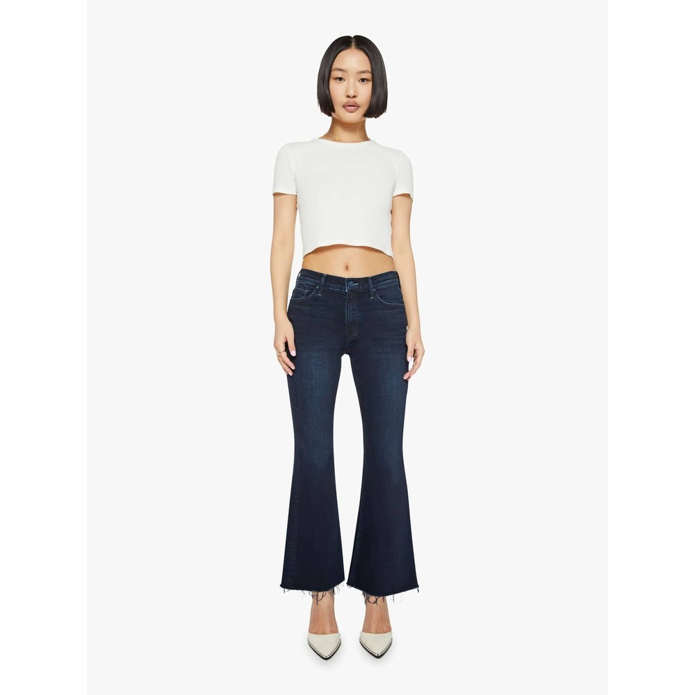 Mother The Weekender Fray Jeans Chip On My Shoulder Flare Denim 25 1535-104
